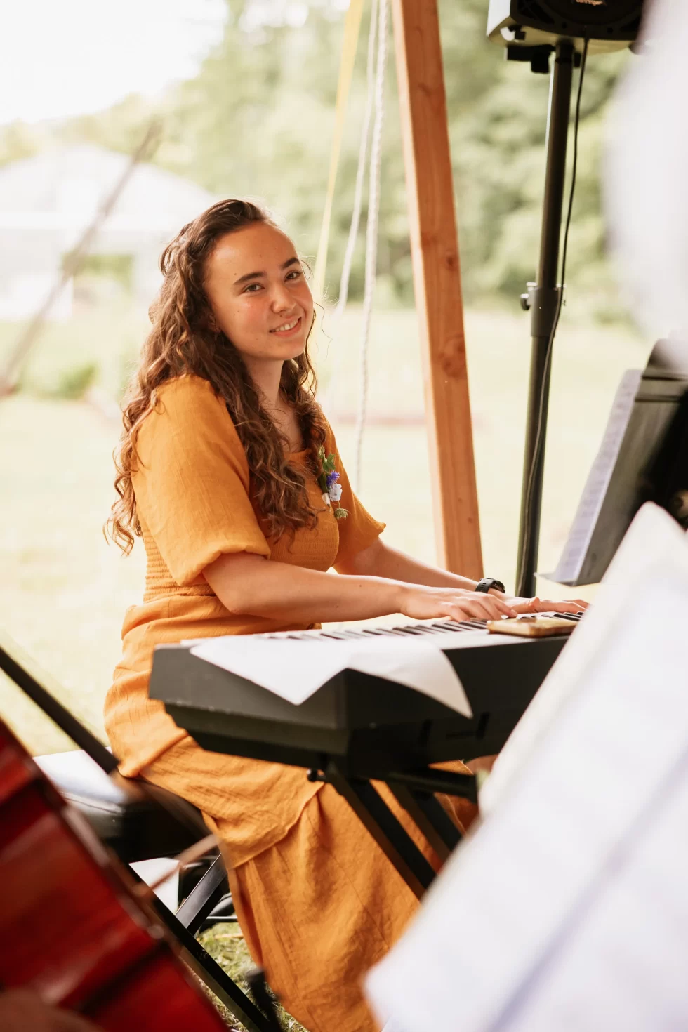 Noa Sorelina at the piano
